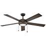 1_60" Hinkley Croft Matte Bronze Indoor Pull-Chain LED Ceiling Fan