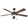 5_60" Hinkley Croft Matte Bronze Indoor Pull-Chain LED Ceiling Fan more views