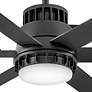 60" Hinkley Draftsman Matte Black LED Wet Rated Smart Ceiling Fan