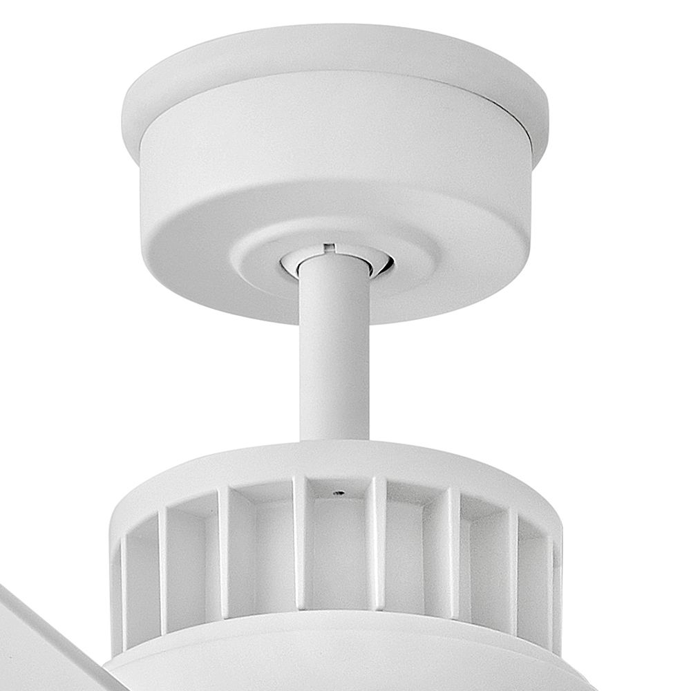 Image 7 60" Hinkley Draftsman Matte White Wet Rated LED Smart Ceiling Fan more views