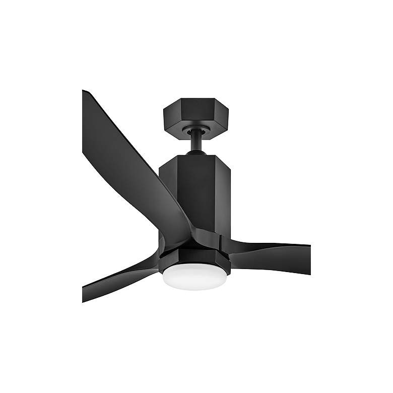 Image 2 60" Hinkley Facet Matte Black LED Smart Outdoor Ceiling Fan more views