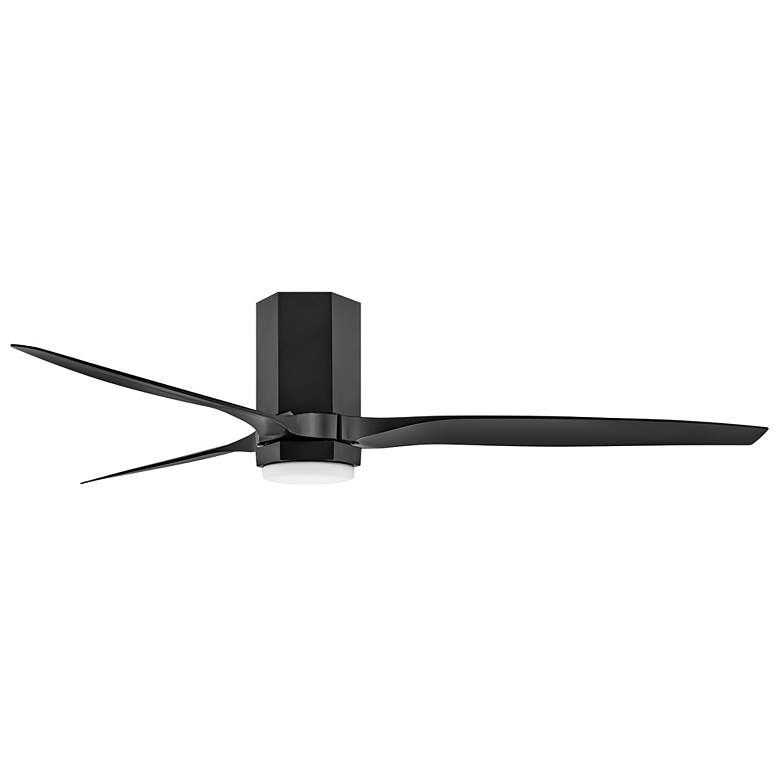 Image 5 60" Hinkley Facet Matte Black LED Smart Outdoor Ceiling Fan more views