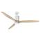 60" Hinkley Facet Matte White LED Smart Ceiling Fan