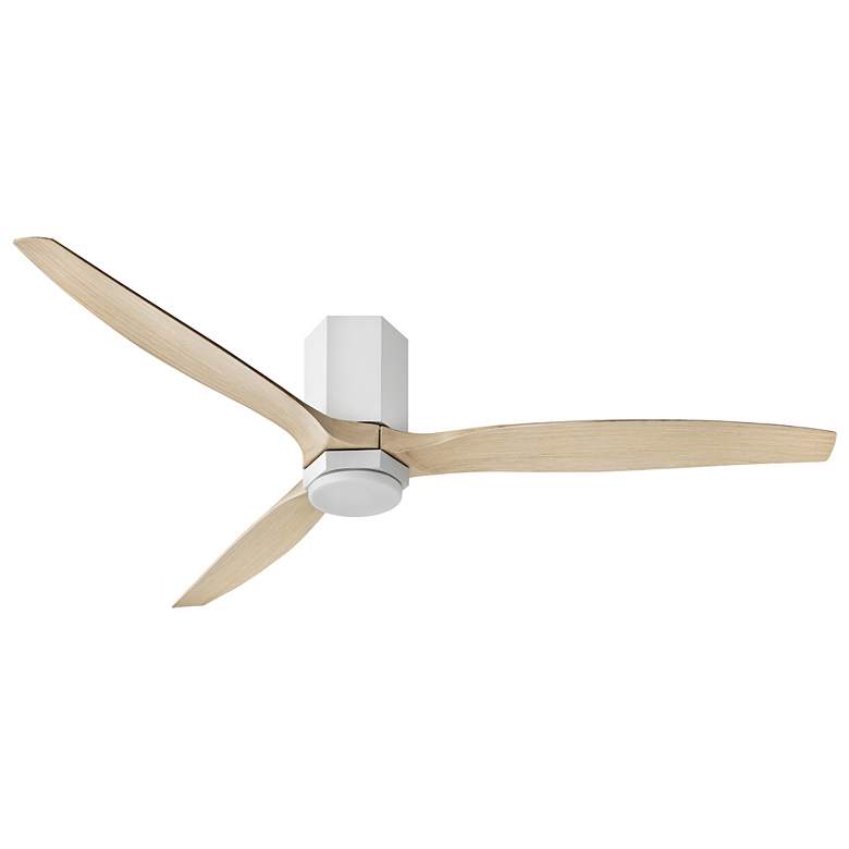 Image 7 60" Hinkley Facet Matte White LED Smart Ceiling Fan more views