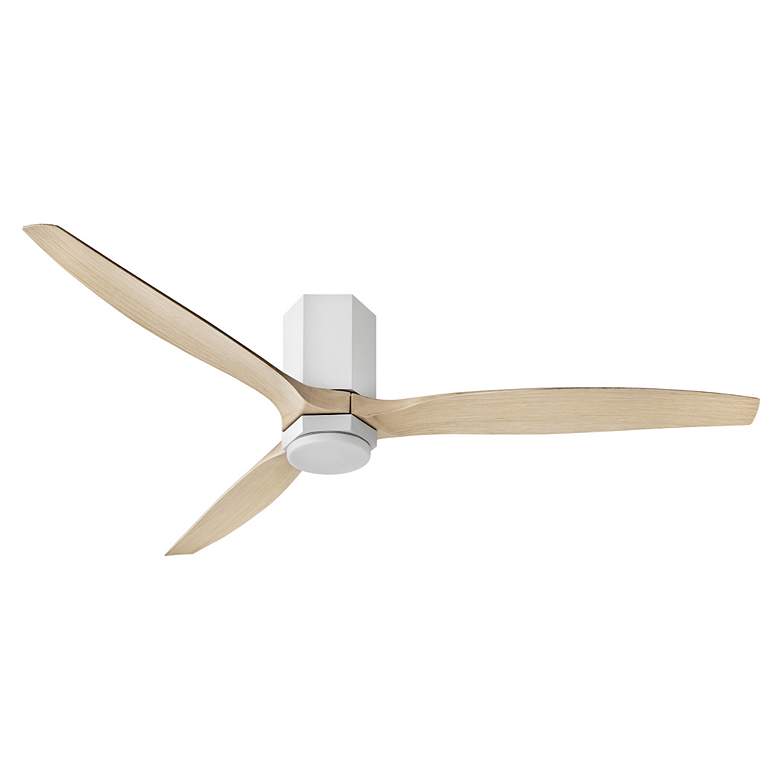 Image 3 60" Hinkley Facet Matte White LED Smart Outdoor Ceiling Fan more views