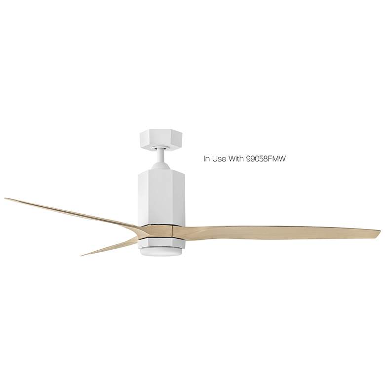 Image 5 60" Hinkley Facet Matte White LED Smart Outdoor Ceiling Fan more views