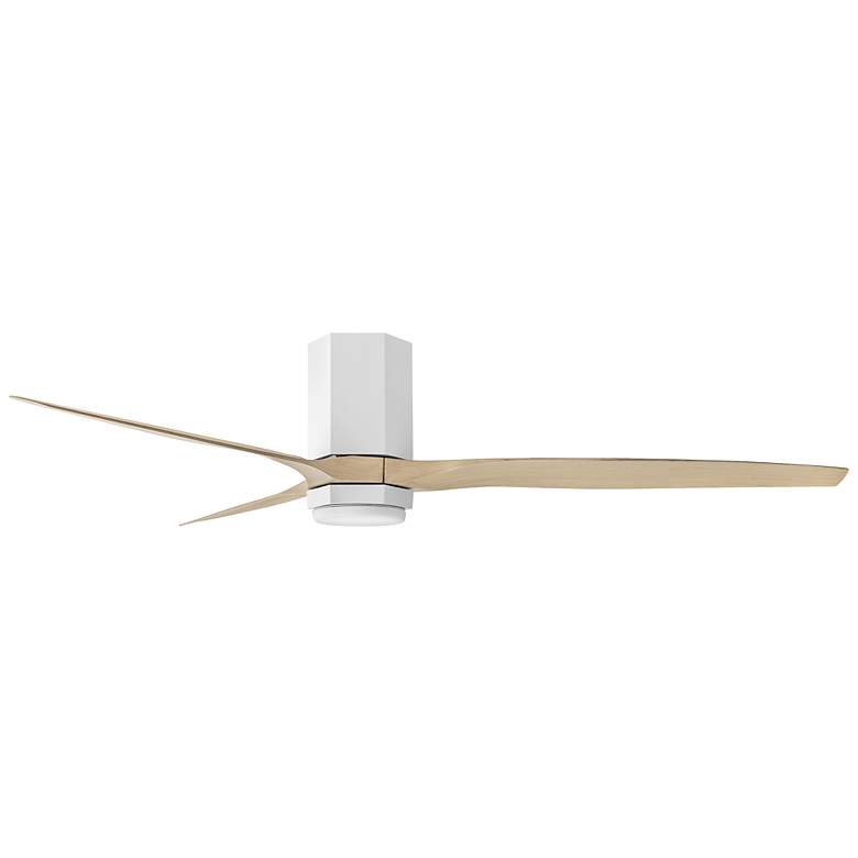 Image 6 60" Hinkley Facet Matte White LED Smart Outdoor Ceiling Fan more views