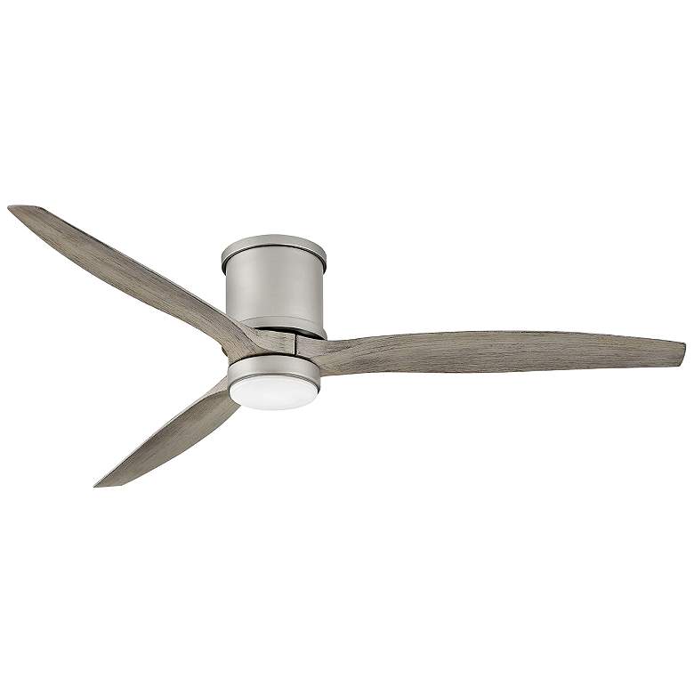 Image 2 60 inch Hinkley Hover Brushed Nickel Wet LED Hugger Smart Ceiling Fan