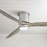 60" Hinkley Hover Brushed Nickel Wet LED Hugger Smart Ceiling Fan
