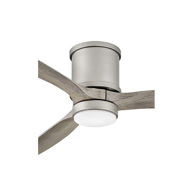 Image 3 60" Hinkley Hover Brushed Nickel Wet LED Hugger Smart Ceiling Fan more views