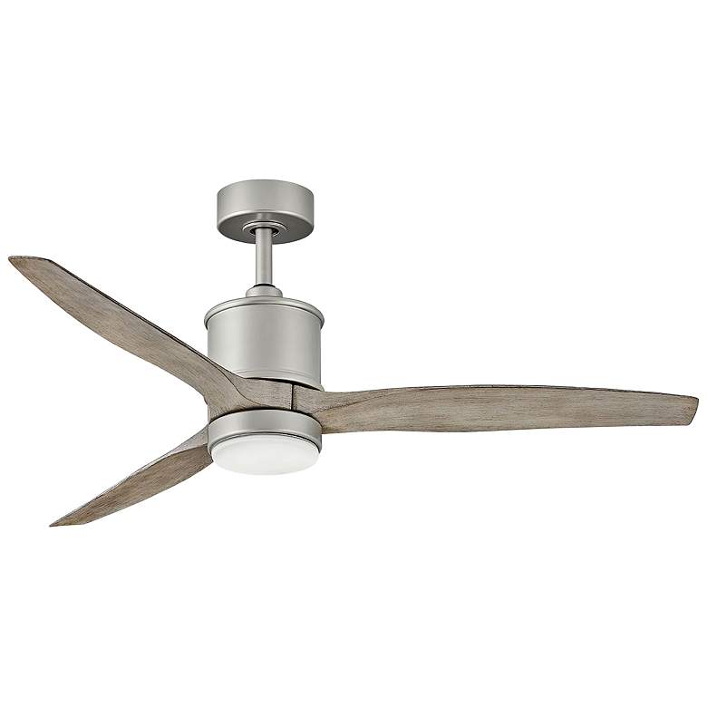 Image 2 60 inch Hinkley Hover Brushed Nickel Wet-Rated LED Smart Ceiling Fan