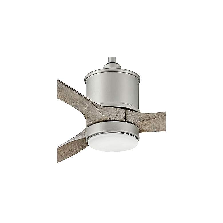Image 3 60 inch Hinkley Hover Brushed Nickel Wet-Rated LED Smart Ceiling Fan more views