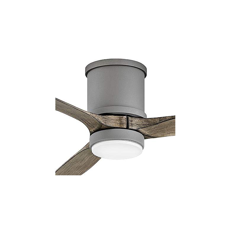 Image 3 60" Hinkley Hover Graphite Wet-Rated LED Hugger Smart Ceiling Fan more views