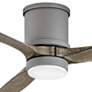 60" Hinkley Hover Graphite Wet-Rated LED Hugger Smart Ceiling Fan