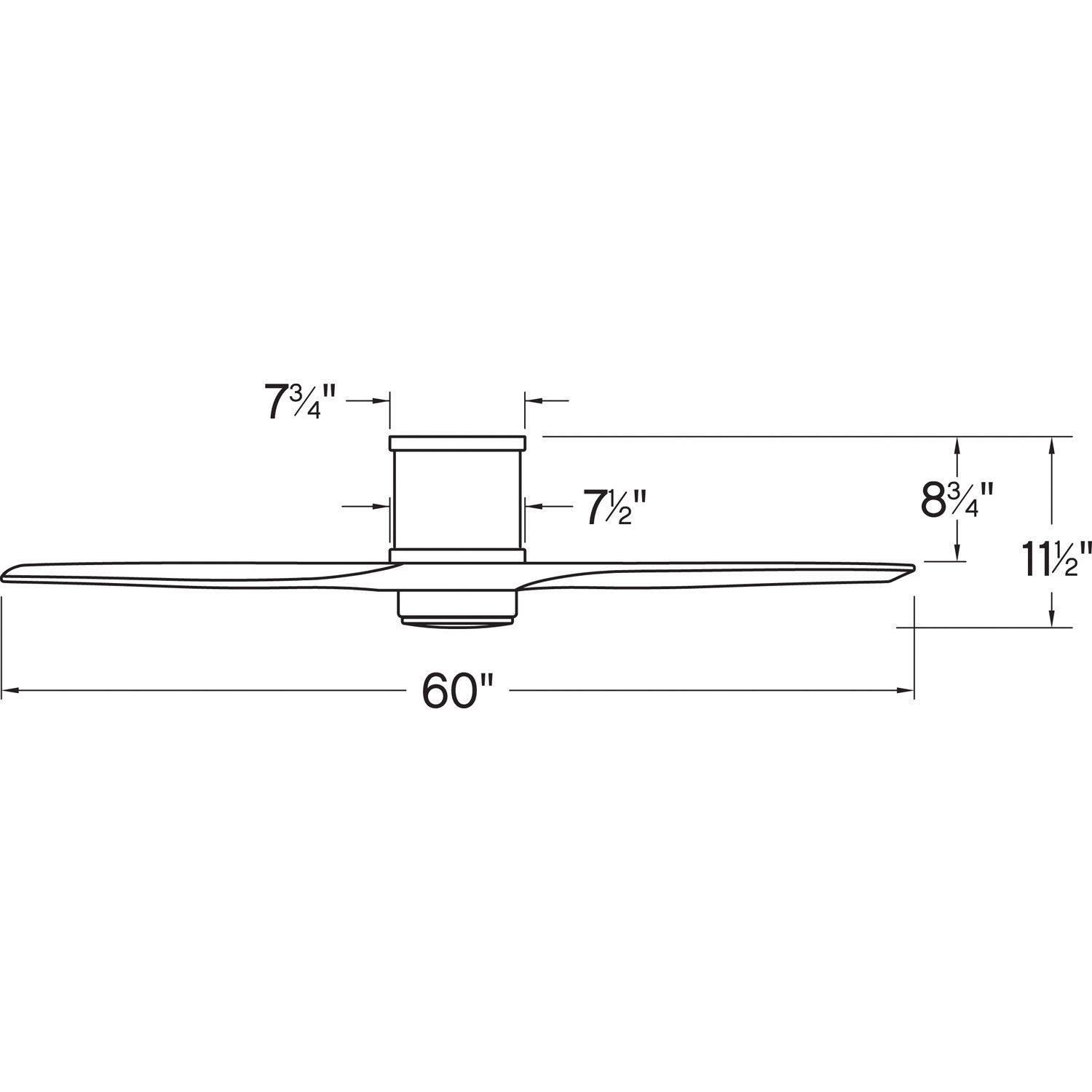 Image 4 60" Hinkley Hover Graphite Wet-Rated LED Hugger Smart Ceiling Fan more views