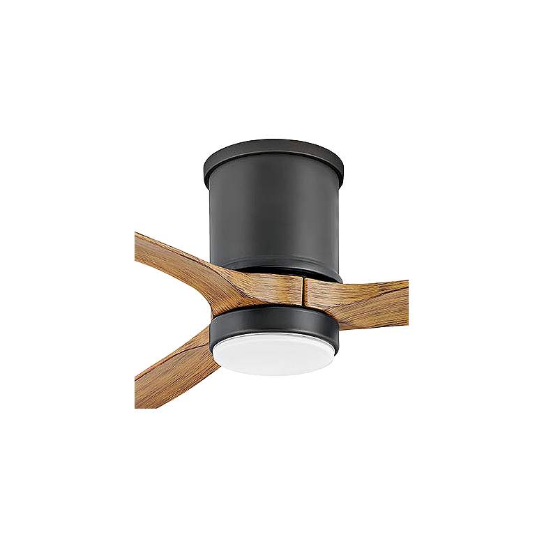 Image 3 60" Hinkley Hover Matte Black Wet-Rated LED Hugger Smart Ceiling Fan more views