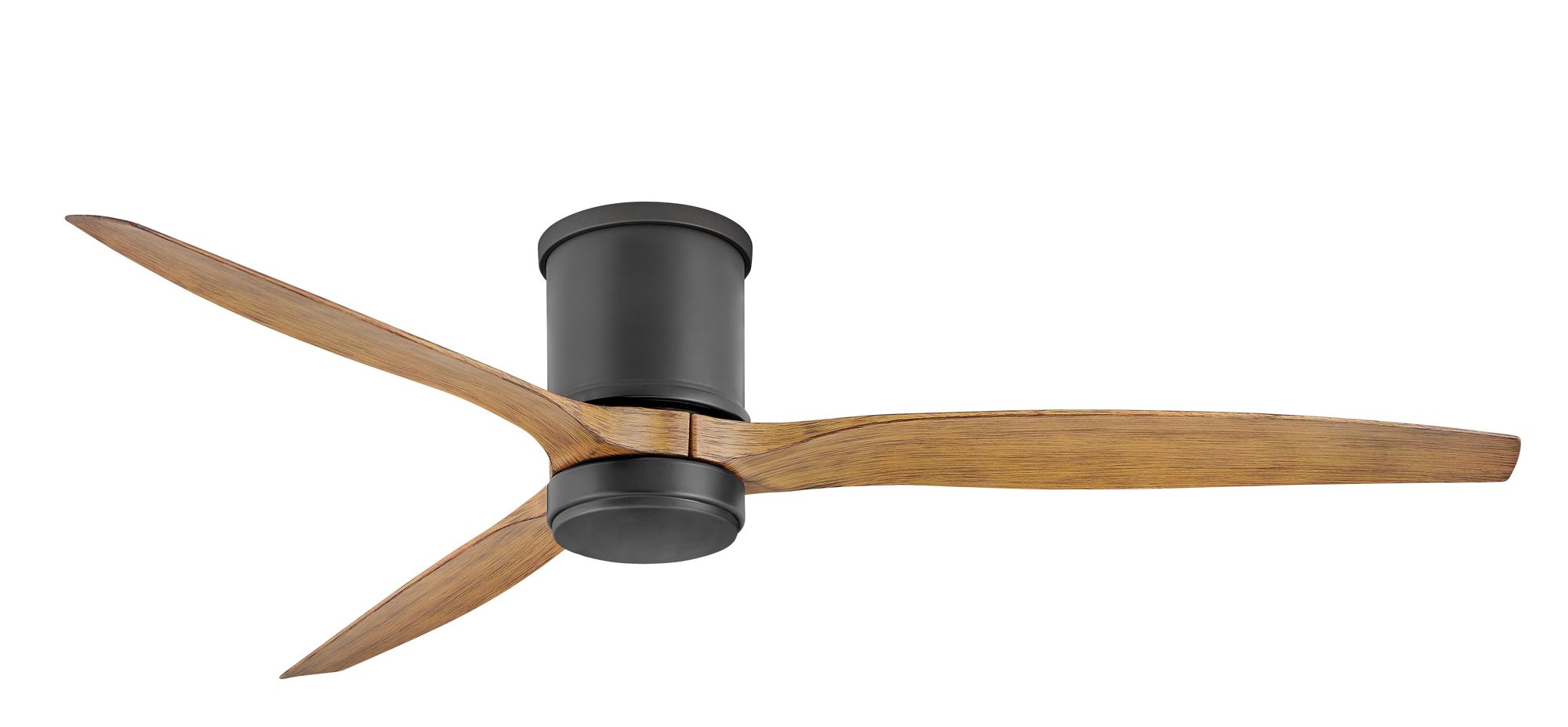 Image 5 60" Hinkley Hover Matte Black Wet-Rated LED Hugger Smart Ceiling Fan more views