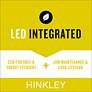 60" Hinkley Hover Matte White and Koa Wet-Rated LED Smart Ceiling Fan