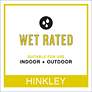 60" Hinkley Hover Matte White and Koa Wet-Rated LED Smart Ceiling Fan