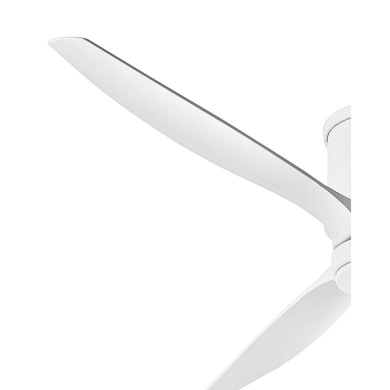 Image 3 60" Hinkley Hover Matte White Wet-Rated LED Hugger Smart Ceiling Fan more views