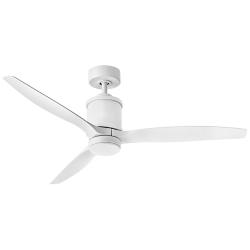 60&quot; Hinkley Hover Matte White Wet-Rated LED Smart Ceiling Fan