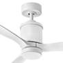 60" Hinkley Hover Matte White Wet-Rated LED Smart Ceiling Fan