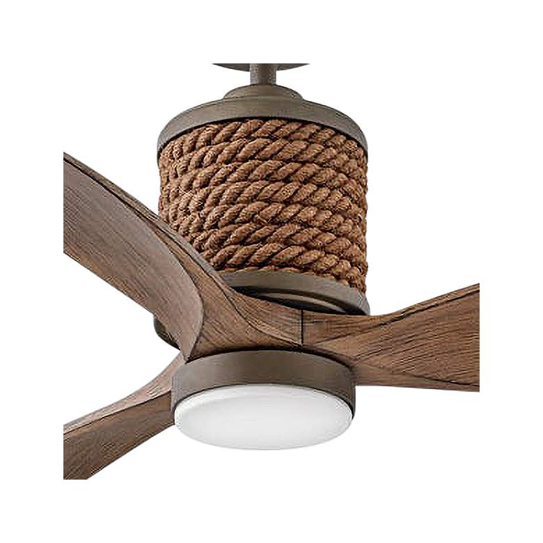 Image 3 60" Hinkley Marin Matte Bronze LED Damp Rated Smart Ceiling Fan more views