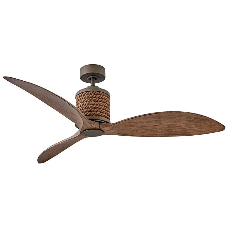 Image 5 60" Hinkley Marin Matte Bronze LED Damp Rated Smart Ceiling Fan more views