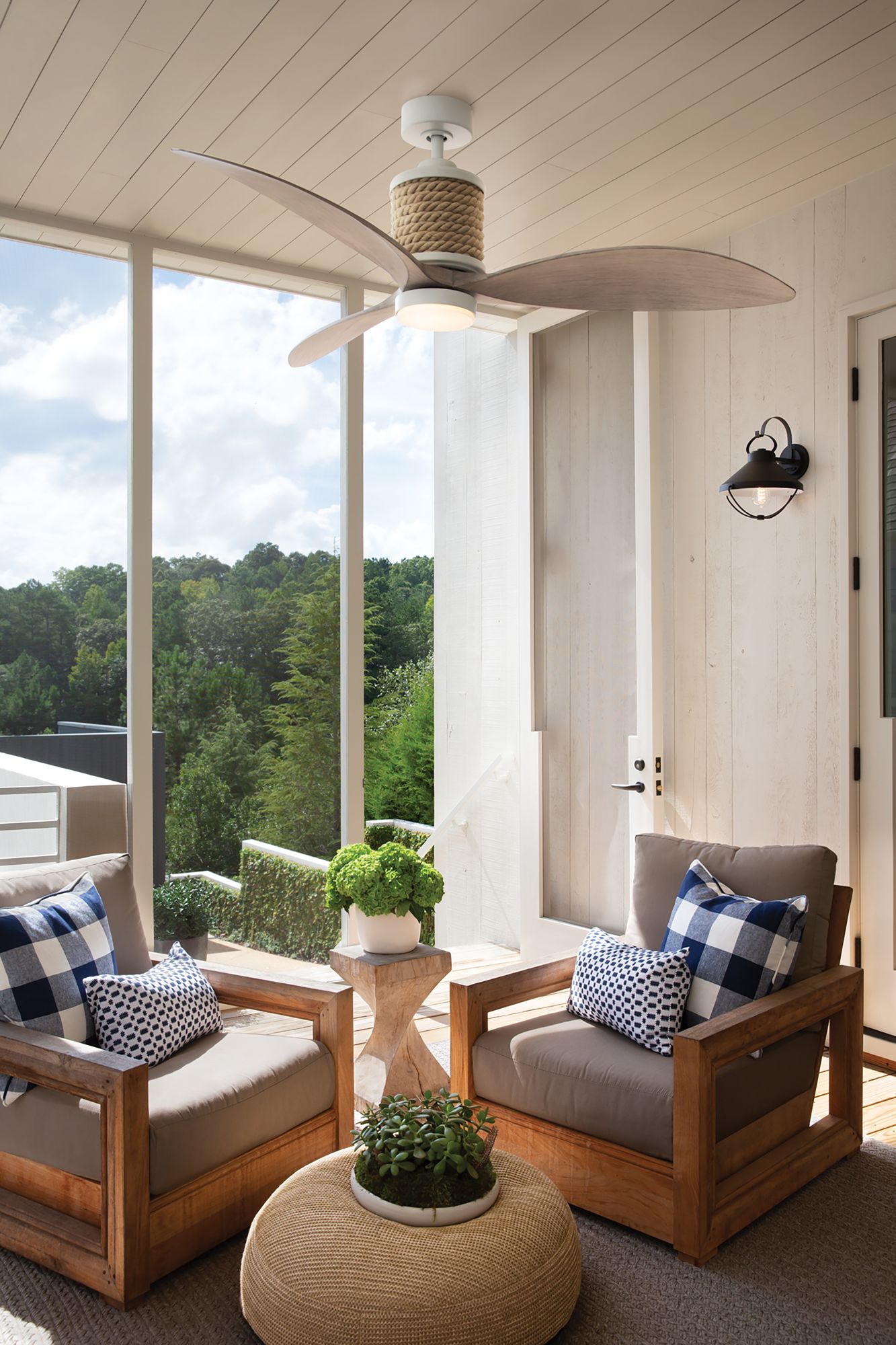 Image 6 60" Hinkley Marin Matte Bronze LED Damp Rated Smart Ceiling Fan more views