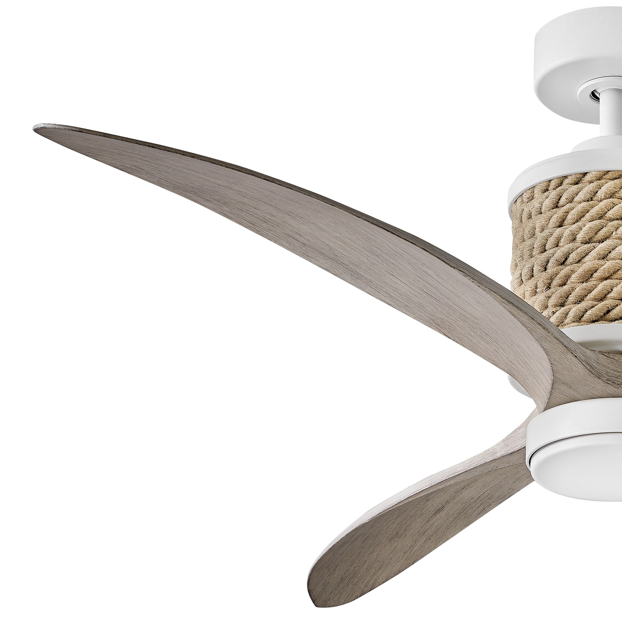 Image 4 60" Hinkley Marin Matte White LED Smart Ceiling Fan with Wall Control more views