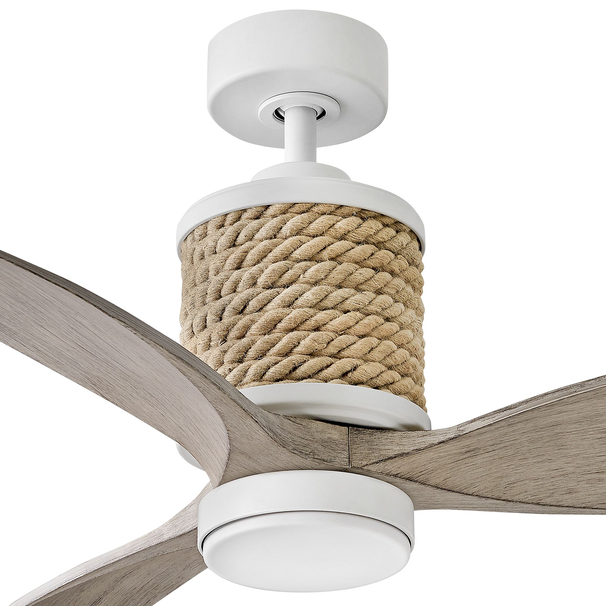 Image 5 60" Hinkley Marin Matte White LED Smart Ceiling Fan with Wall Control more views