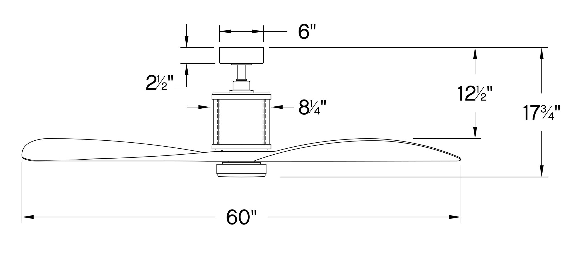 60" Hinkley Merrick LED Damp Brass Driftwood 3-Blade Smart Ceiling Fan in scene