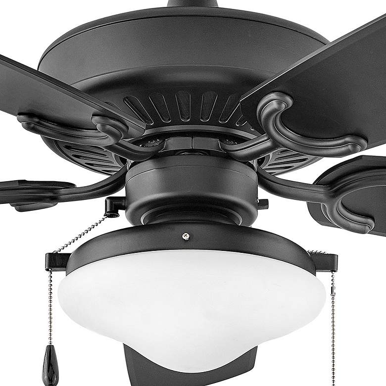 Image 3 60" Hinkley Oasis 5-Blade Matte Black Pull Chain Ceiling Fan more views