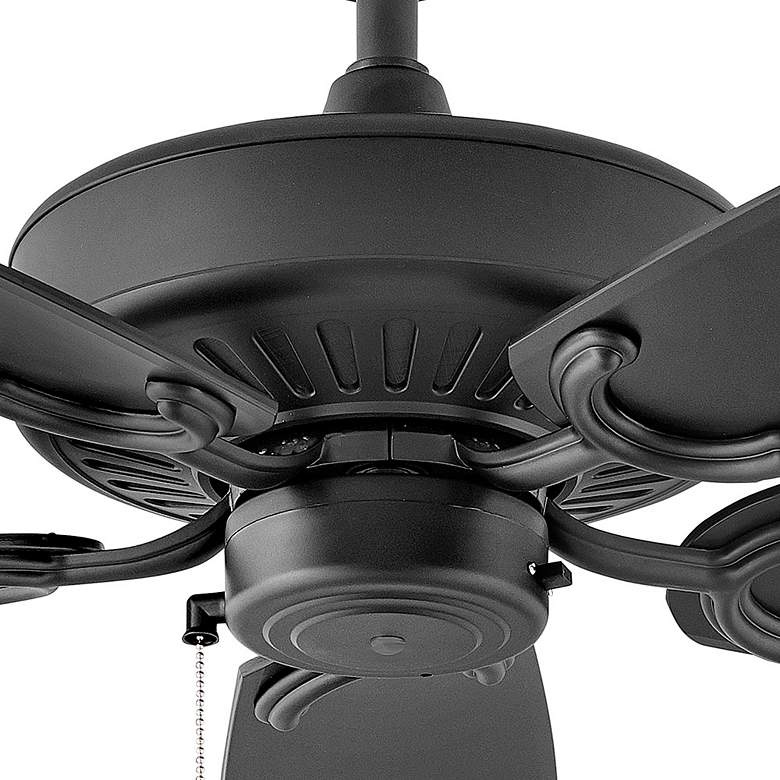 Image 4 60" Hinkley Oasis 5-Blade Matte Black Pull Chain Ceiling Fan more views