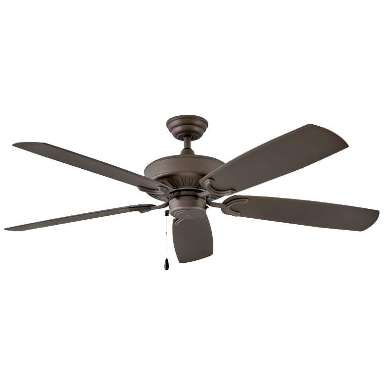 Image 1 60" Hinkley Oasis Bronze 5-Blade Ceiling Fan with Pull Chain