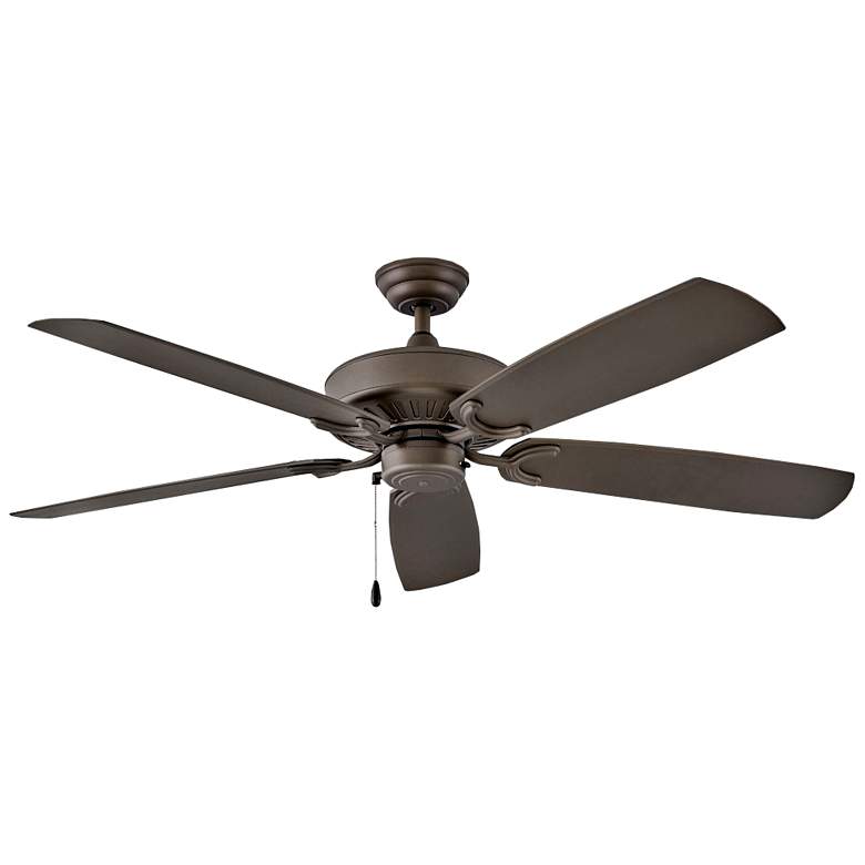 Image 1 60 inch Hinkley Oasis Bronze 5-Blade Ceiling Fan with Pull Chain