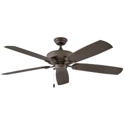 60&quot; Hinkley Oasis Bronze 5-Blade Ceiling Fan with Pull Chain