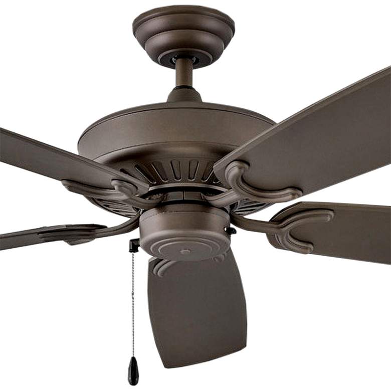 Image 2 60" Hinkley Oasis Bronze 5-Blade Ceiling Fan with Pull Chain more views