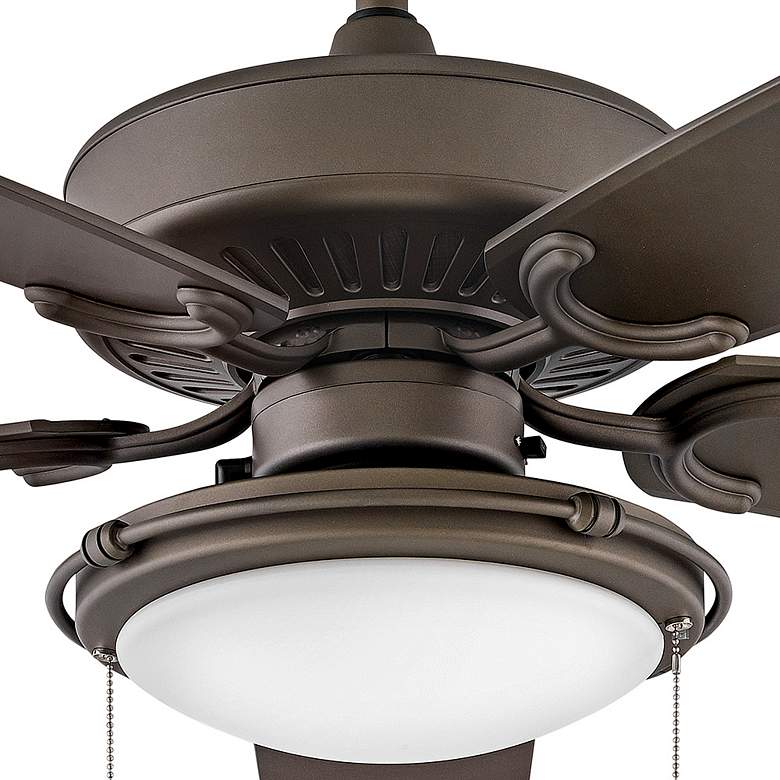 Image 3 60" Hinkley Oasis Bronze 5-Blade Ceiling Fan with Pull Chain more views