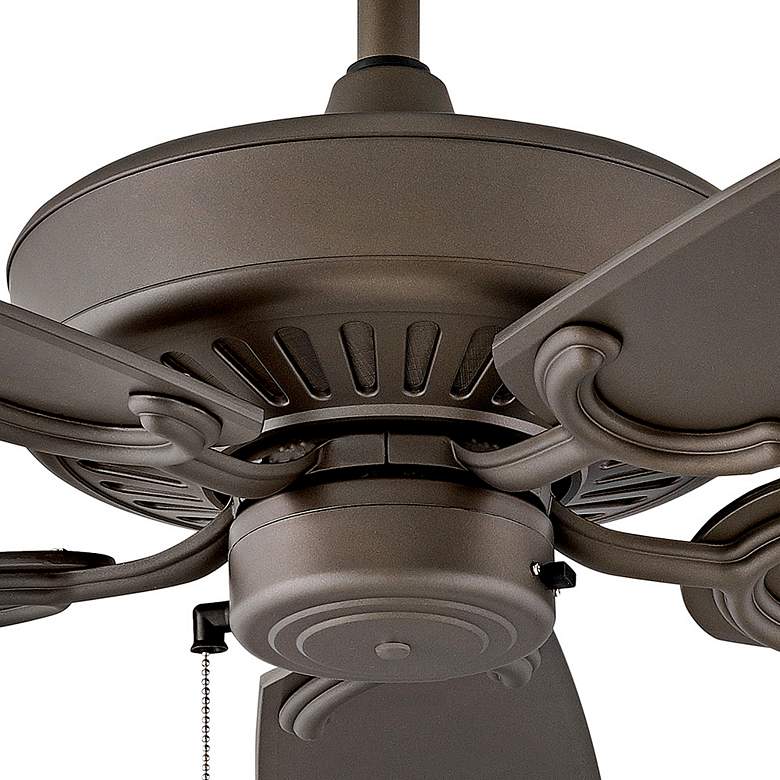 Image 4 60" Hinkley Oasis Bronze 5-Blade Ceiling Fan with Pull Chain more views
