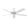 60" Hinkley Oasis Chalk White Ceiling Fan with Pull Chain
