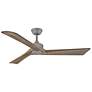 60" Hinkley Sculpt Graphite Outdoor LED Smart Ceiling Fan with Remote in scene