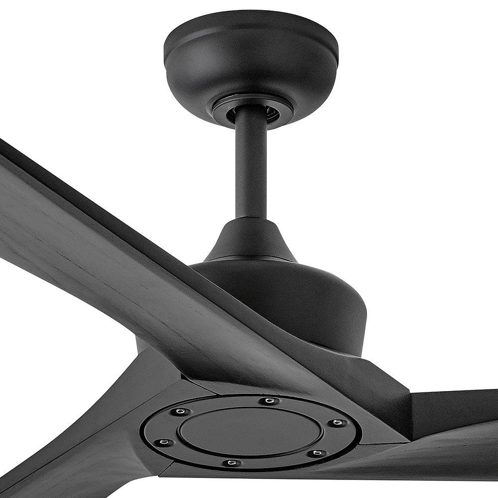 60" Hinkley Sculpt Matte Black LED Smart Ceiling Fan