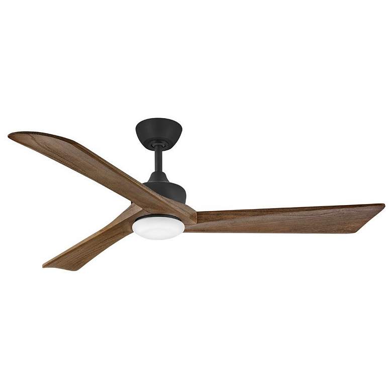 Image 1 60" Hinkley Sculpt Matte Black Outdoor LED Smart Ceiling Fan