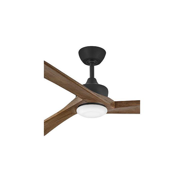 Image 2 60" Hinkley Sculpt Matte Black Outdoor LED Smart Ceiling Fan more views