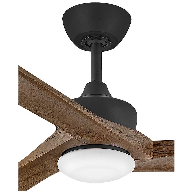 Image 6 60" Hinkley Sculpt Matte Black Outdoor LED Smart Ceiling Fan more views