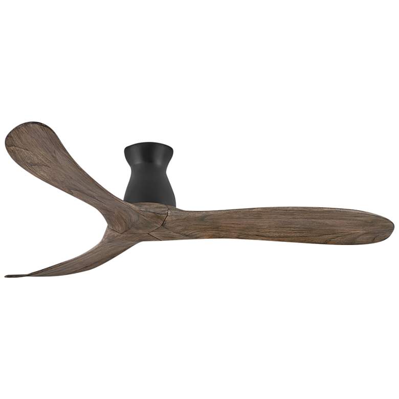 Image 1 60" Hinkley Swell Matte Black Damp Rated Smart Hugger Ceiling Fan