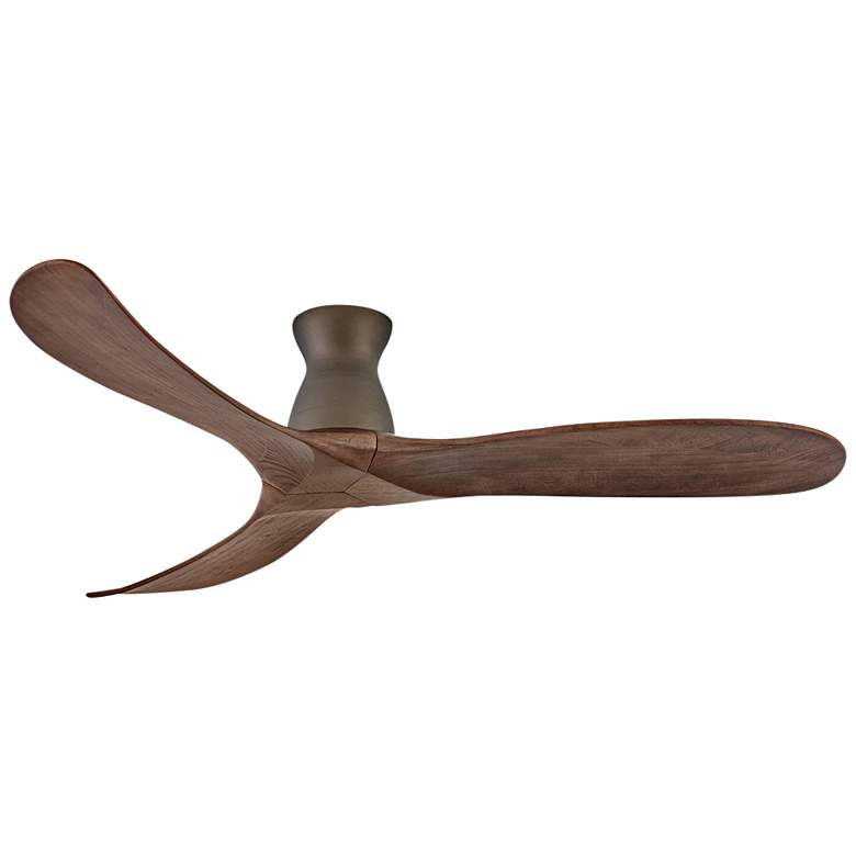 Image 2 60 inch Hinkley Swell Matte Bronze Damp Rated Smart Hugger Ceiling Fan