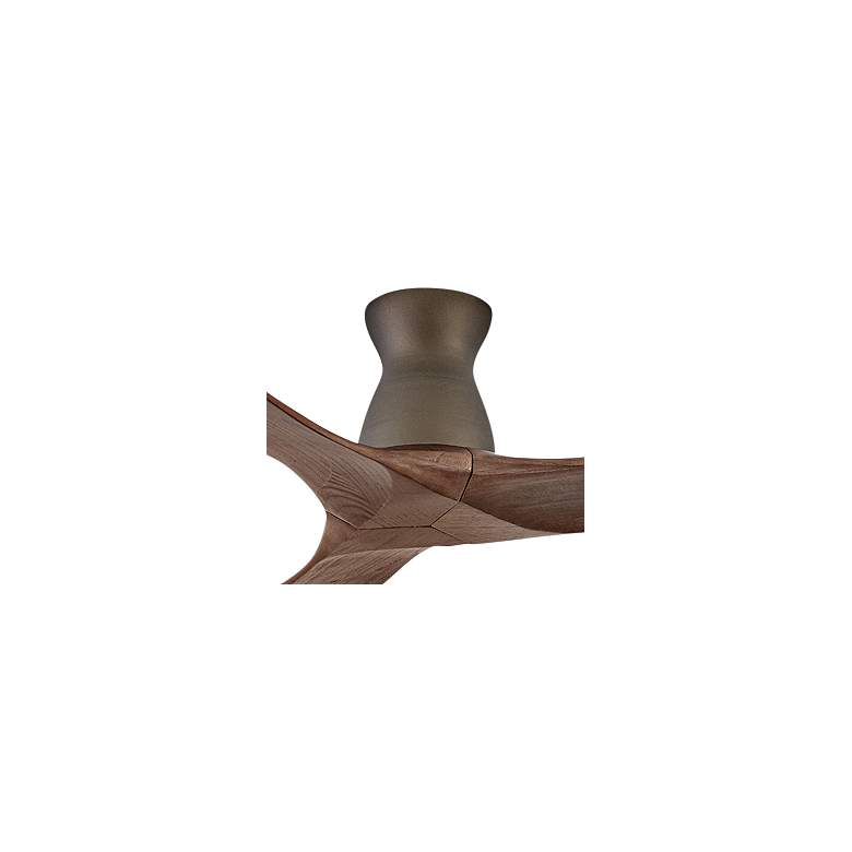 Image 3 60 inch Hinkley Swell Matte Bronze Damp Rated Smart Hugger Ceiling Fan more views