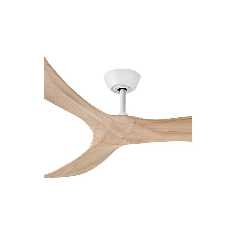 Image 2 60" Hinkley Swell Matte White 3-Blade Damp Rated Smart Ceiling Fan more views